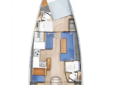 Wynajem łodzi Komolac tanio Sun Odyssey 410