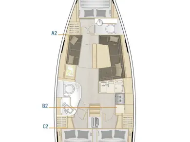 Wynajem łodzi Hanse Hanse 388 w Komolac na SamBoat 
