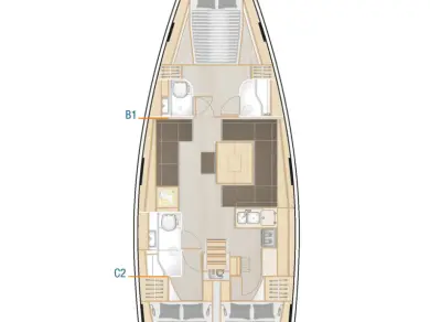 Wynajem łodzi Sukosan tanio Hanse 458