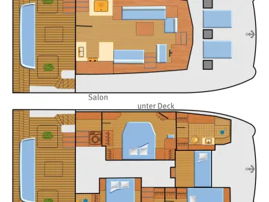 Wynajem Motorówka Fountaine Pajot z patentem 
