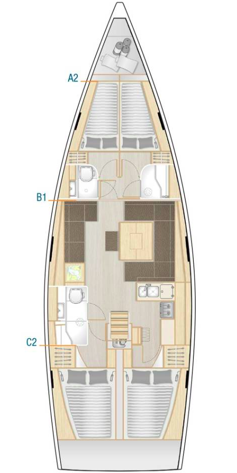 Wynajem w Sibenik- Hanse Hanse 458 na SamBoat