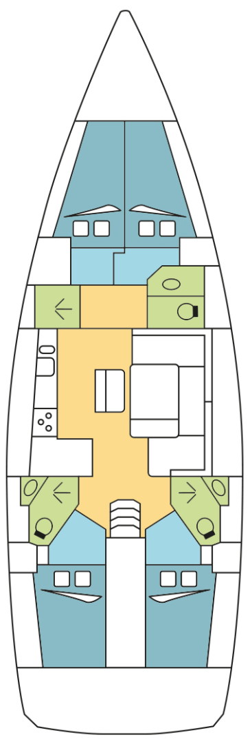 Bavaria Cruiser 46 między profesjonalistami a osobami prywatnymi w Zaton