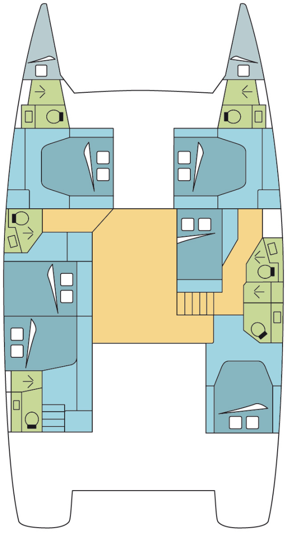 Wynajem Katamaran Fountaine Pajot z patentem 