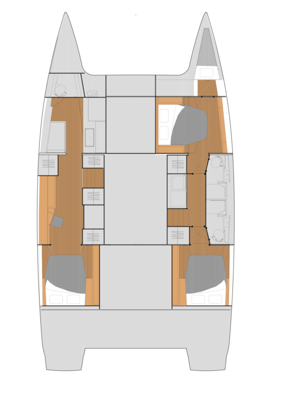 Wynajmij Fountaine Pajot Fountaine Pajot Tanna 47 Maestro - 3 + 1 cab. w Marsh Harbour