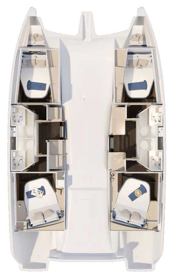 Wynajem łodzi Fountaine Pajot Fountaine Pajot FP 41 Quatuor 4 w Trogir na SamBoat 