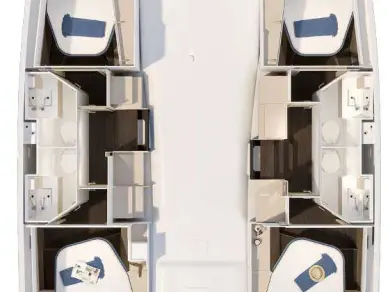 Wynajem łodzi Fountaine Pajot Fountaine Pajot FP 41 Quatuor 4 w Trogir na SamBoat 
