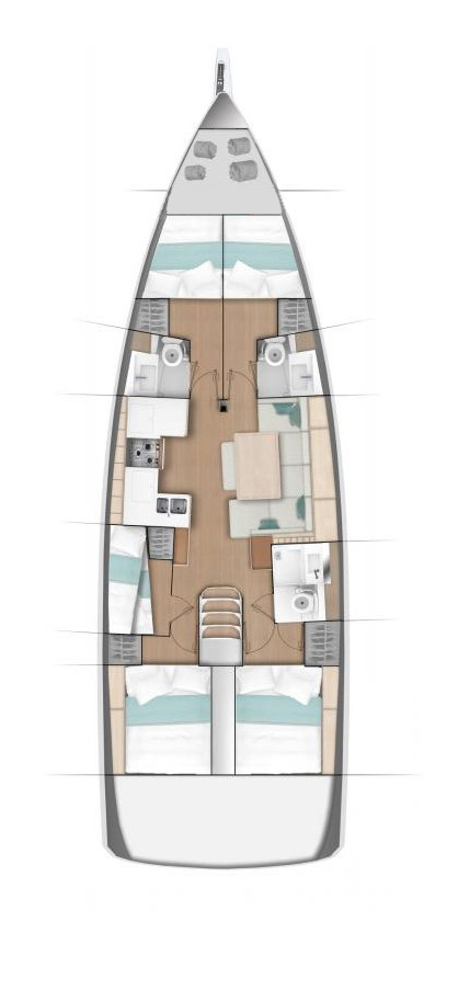 Wynajem Żaglowiec w Trogir - Jeanneau Sun Odyssey 490
