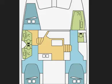Wynajem Katamaran Fountaine Pajot z patentem 