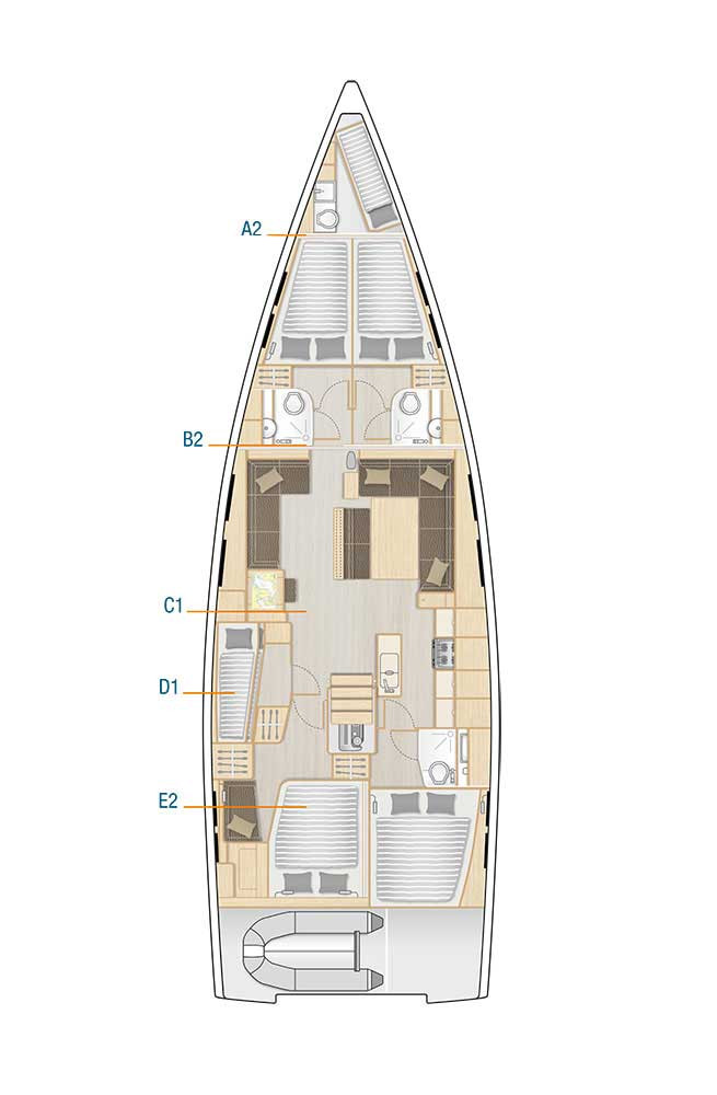Wynajmij Hanse Hanse 548 w Donji Seget