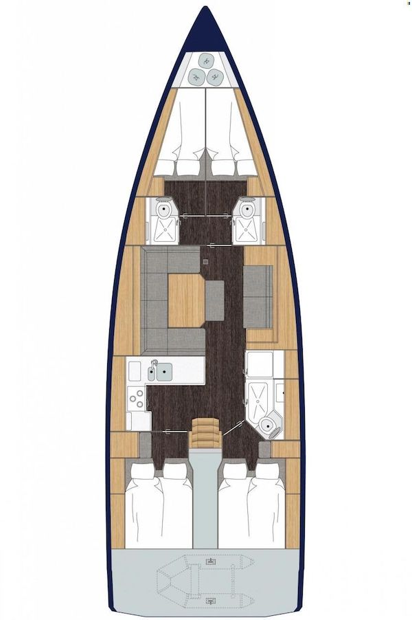 Wynajem Żaglowiec w Donji Seget - Bavaria Bavaria C45