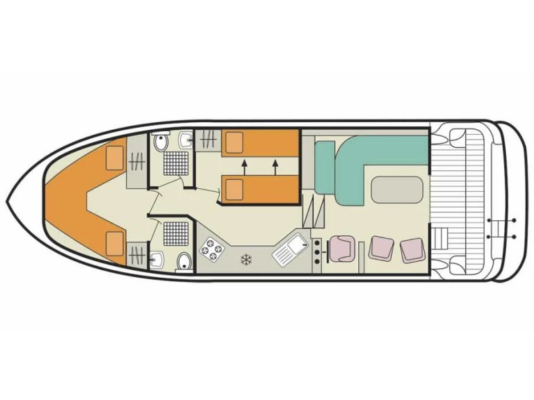 Le Boat Caprice między profesjonalistami a osobami prywatnymi w Castelnaudary