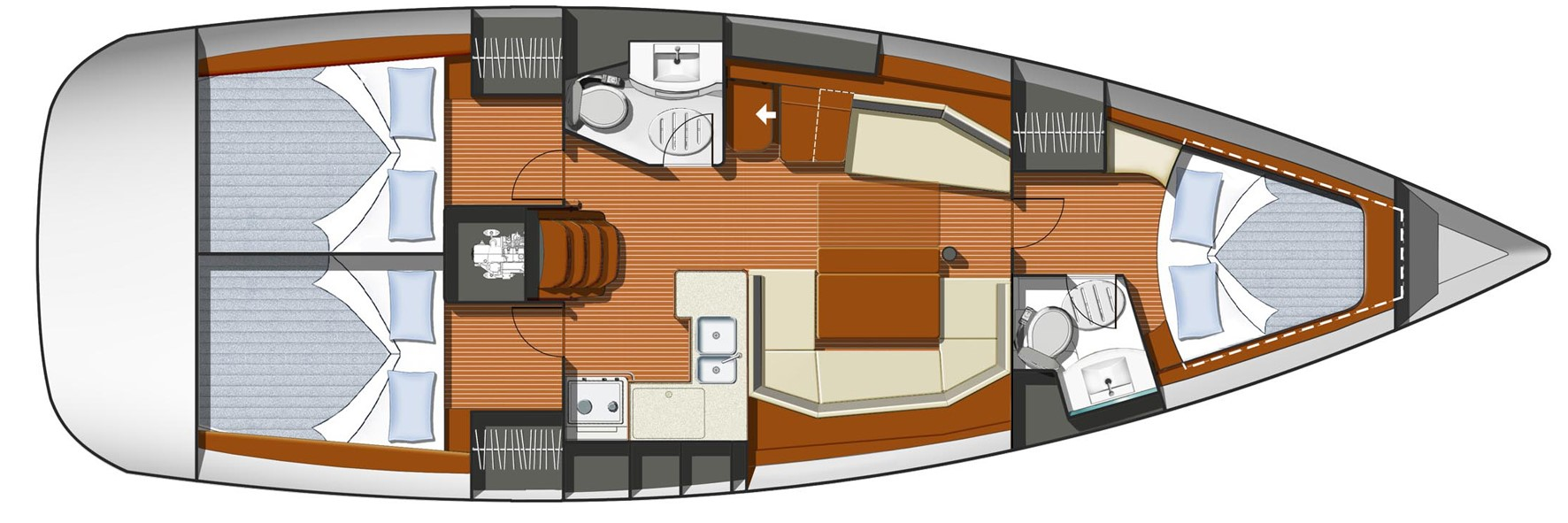 Wynajem łodzi Biograd na Moru tanio Sun Odyssey 42i