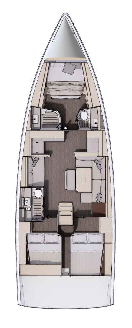 Wynajem łodzi Trogir tanio Dufour 470