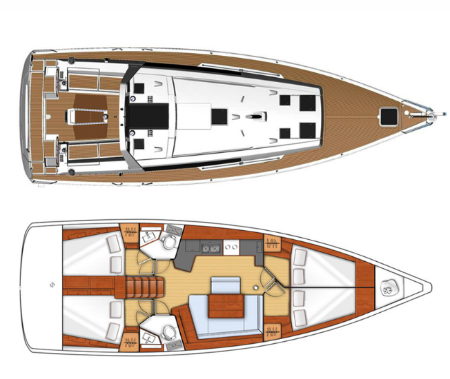 Wynajem łodzi Lefkáda tanio Oceanis 45