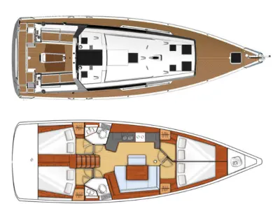 Wynajem łodzi Lefkáda tanio Oceanis 45