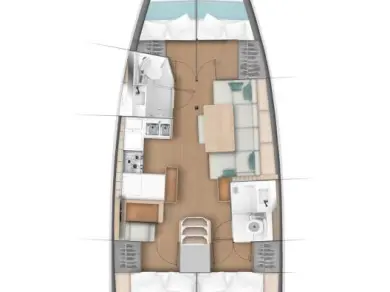 Jeanneau Sun Odyssey 440 między profesjonalistami a osobami prywatnymi w Fethiye