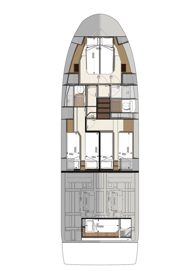 Wynajem łodzi Komolac tanio Prestige 460 Fly - 3 + 1 cab.