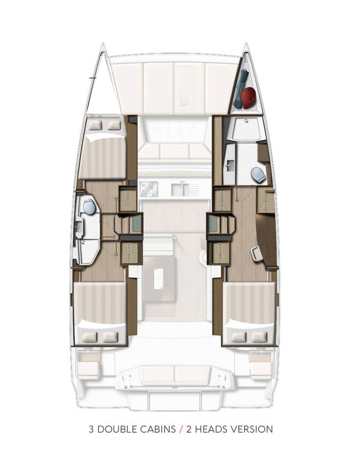 Wynajem łodzi Sibenik tanio Bali Catsmart OW - 3 cab.