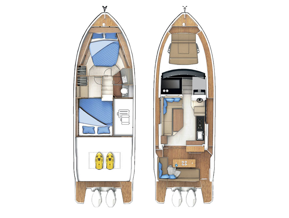 Wynajem łodzi Sealine Sealine C335V w Kaštela na SamBoat 