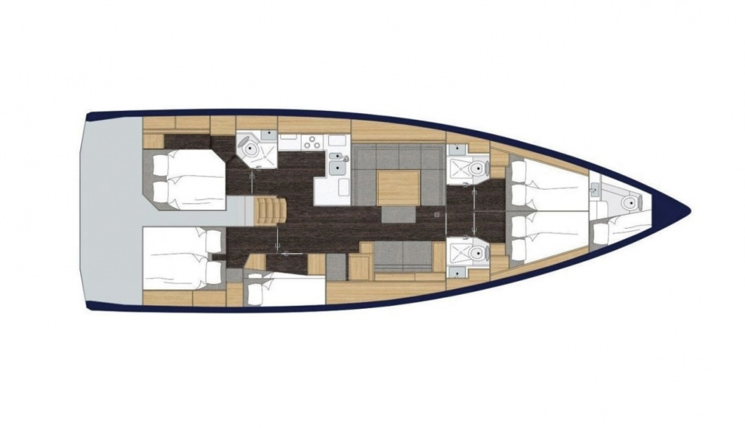 Wynajem łodzi Bavaria Bavaria C50 w Nikiána na SamBoat 
