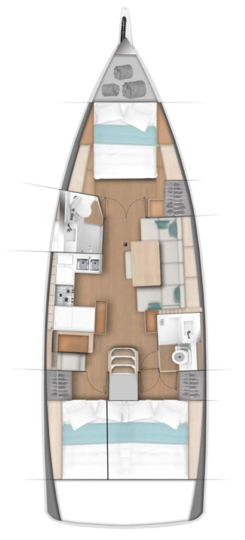 Jeanneau Sun Odyssey 440 między profesjonalistami a osobami prywatnymi w Annapolis
