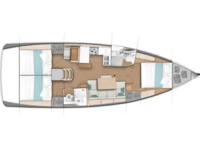 Jeanneau Sun Odyssey 440 między profesjonalistami a osobami prywatnymi w Punat