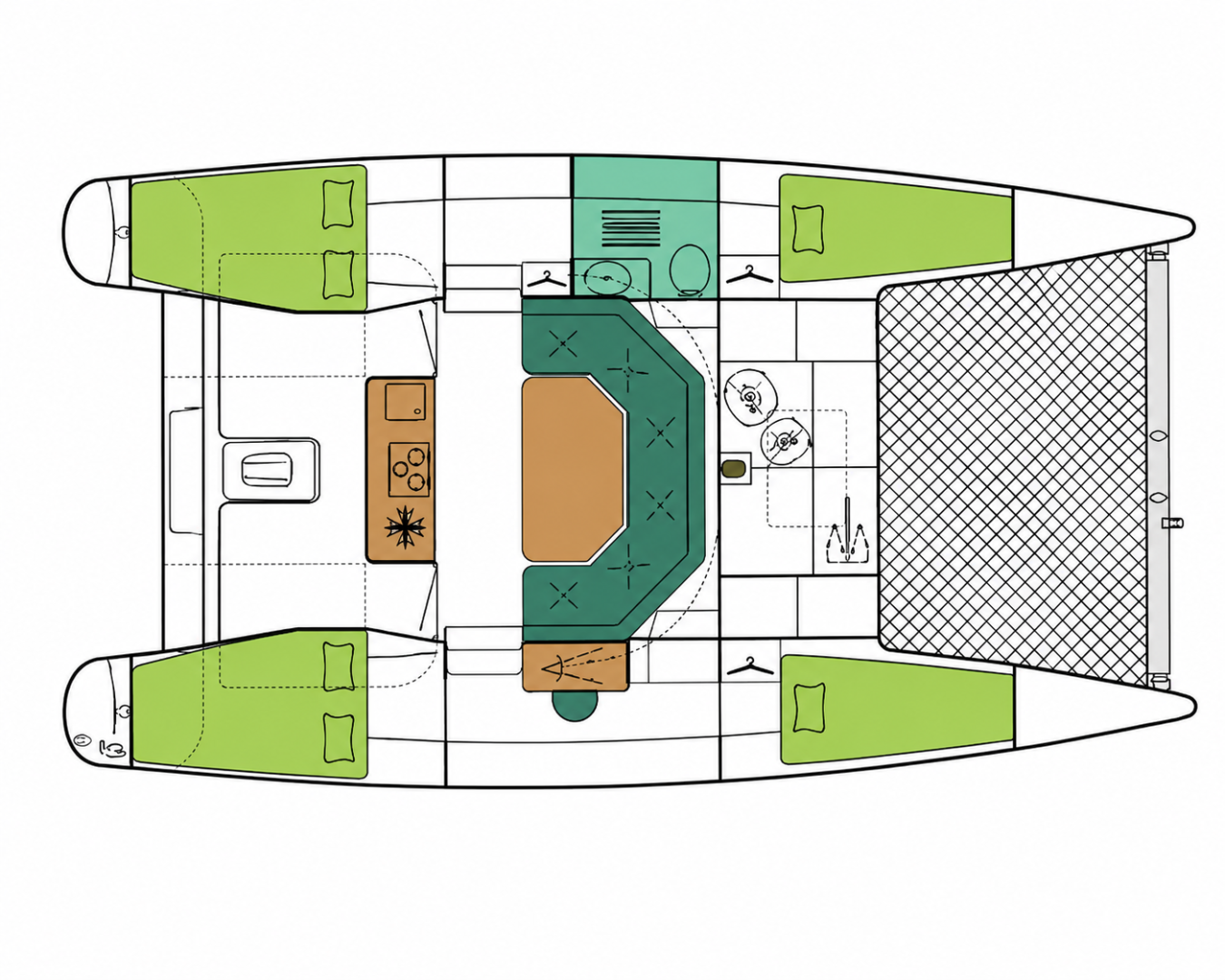 Wynajem łodzi Fountaine Pajot Maldives 32 w Les Prises na SamBoat 