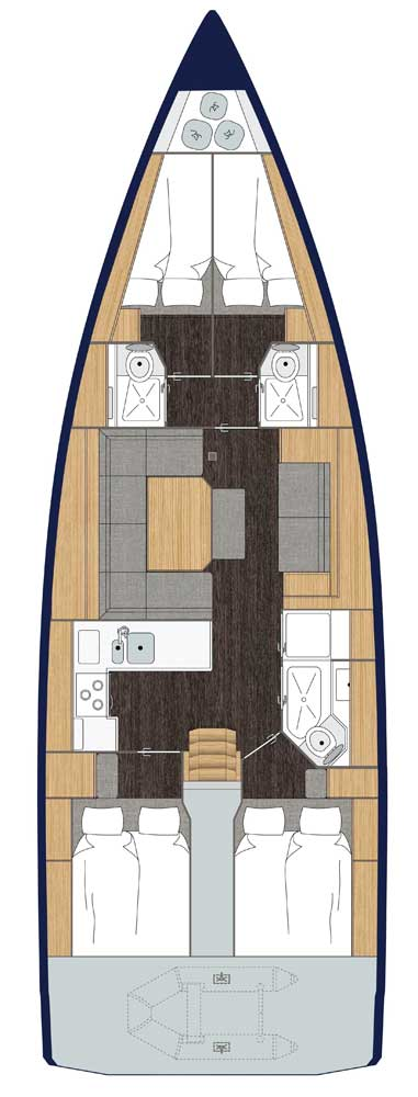 Wynajem w Gouvia- Bavaria Bavaria C45 na SamBoat