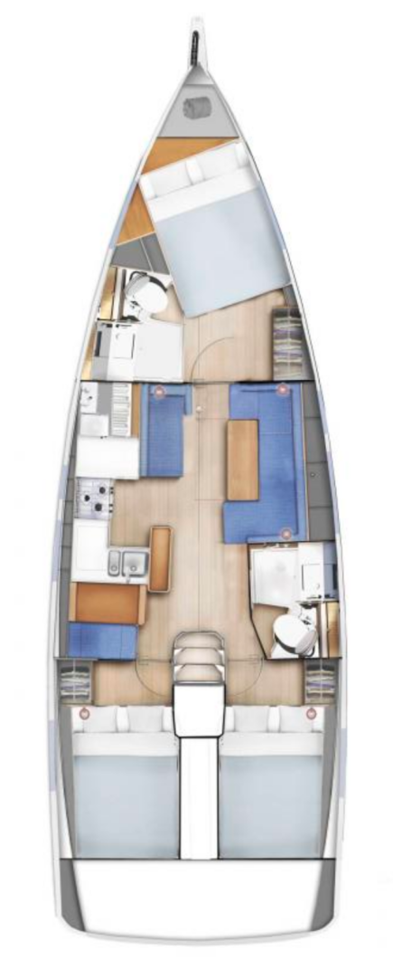 Wynajem łodzi Jeanneau Sun Odyssey 410 w Gouvia na SamBoat 