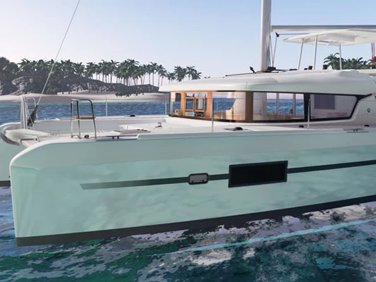 Lagoon Lagoon 42 między profesjonalistami a osobami prywatnymi w Paros (wyspa)