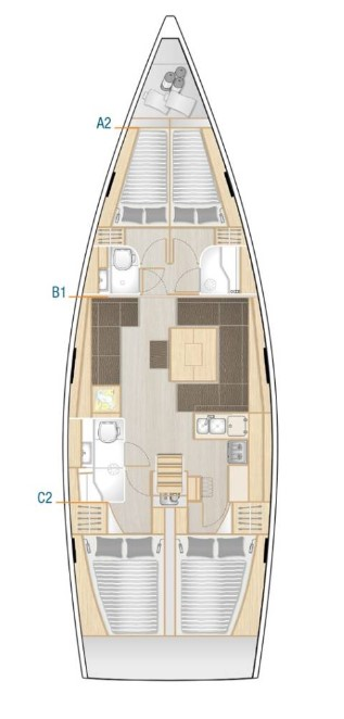 Wynajem Żaglowiec w Punat - Hanse Hanse 458