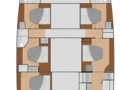 Wynajem Katamaran Fountaine Pajot z patentem 
