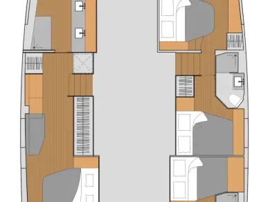 Wynajem Katamaran Fountaine Pajot z patentem 