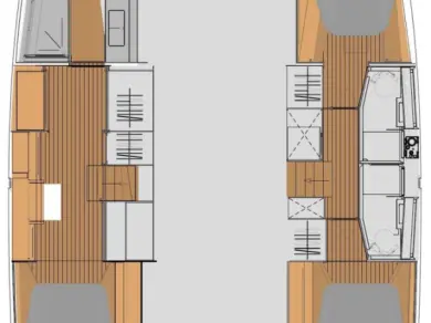 Wynajem Katamaran w Road Town - Fountaine Pajot Elba 45