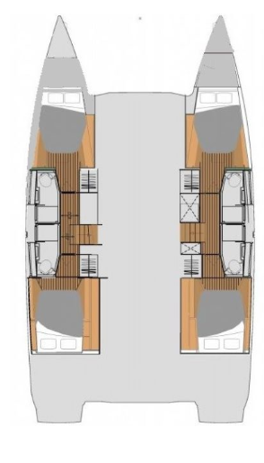 Wynajem Katamaran Fountaine Pajot z patentem 