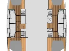 Wynajem Katamaran Fountaine Pajot z patentem 