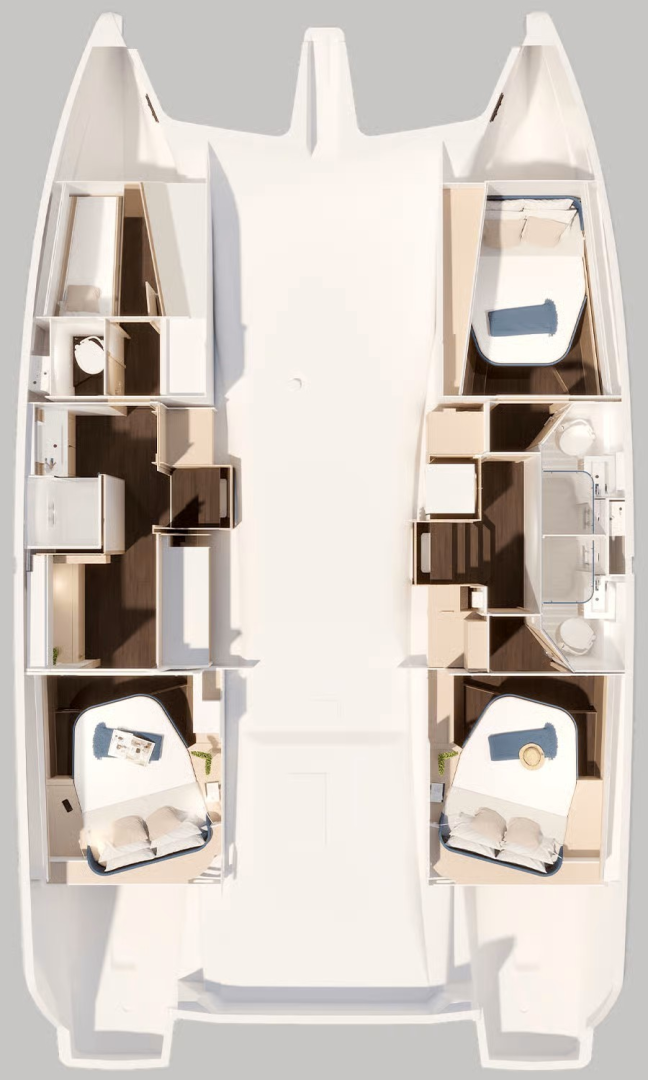 Fountaine Pajot Fountaine Pajot FP 44 Maestro - 3 cab. między profesjonalistami a osobami prywatnymi w Frenchtown
