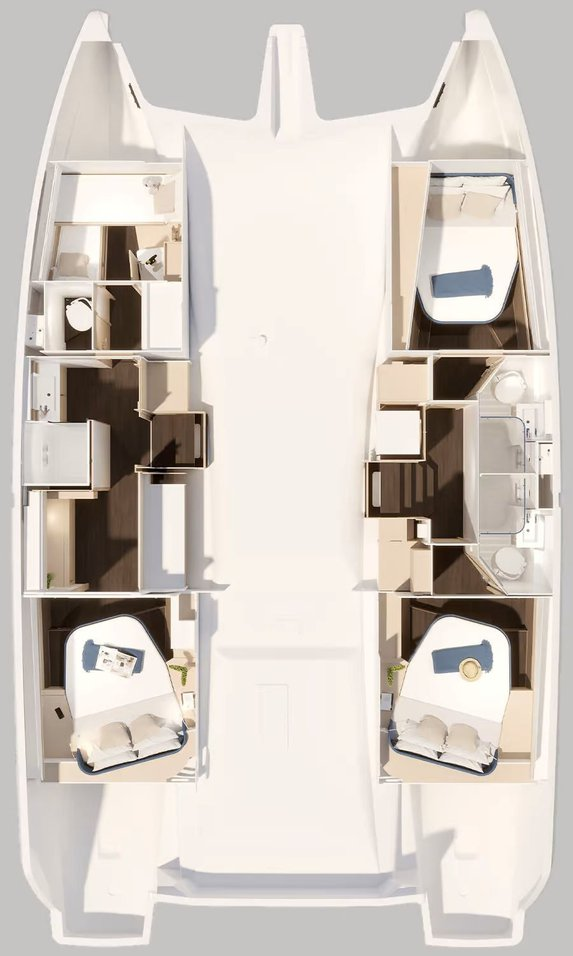 Wynajmij Fountaine Pajot Fountaine Pajot FP 44 Maestro - 3 cab. w Road Town