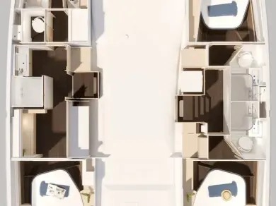 Wynajmij Fountaine Pajot Fountaine Pajot FP 44 Maestro - 3 cab. w Road Town
