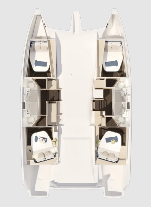 Wynajem łodzi Frenchtown tanio Fountaine Pajot FP 44 Quatuor - 4 cab.