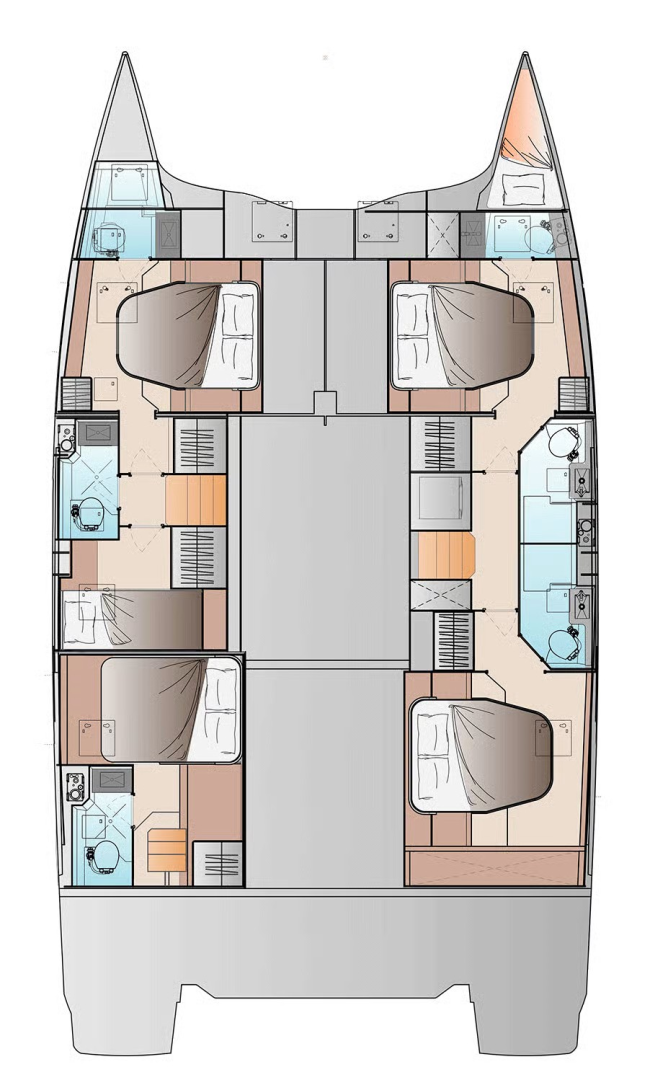 Wynajem Katamaran w Frenchtown - Fountaine Pajot Fountaine Pajot FP 48 Quintet 5