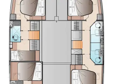 Wynajem Katamaran w Frenchtown - Fountaine Pajot Fountaine Pajot FP 48 Quintet 5