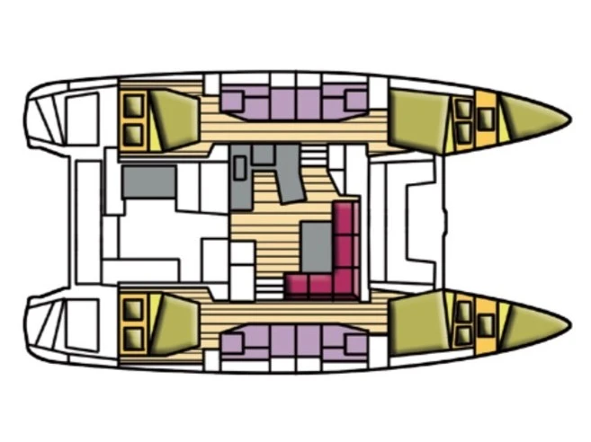 Wynajmij Katamaran z lub bez skippera Lagoon w Gros-Islet