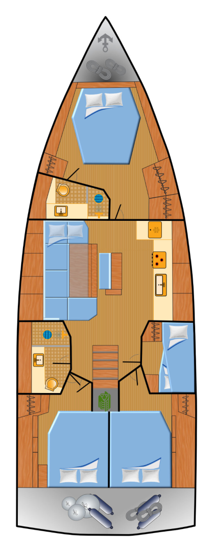Wynajmij Hanse Hanse 460 w Pula