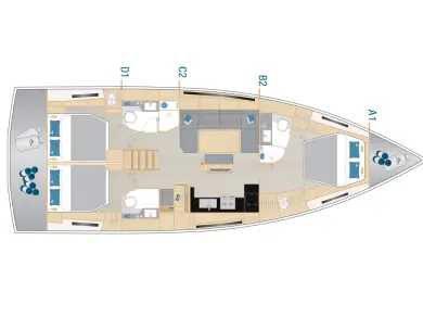 Wynajmij Hanse Hanse 460 w Donji Seget