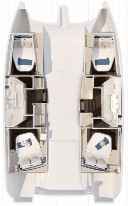 Fountaine Pajot Fountaine Pajot FP 41 Quatuor 2 między profesjonalistami a osobami prywatnymi w Saint-Mandrier-sur-Mer