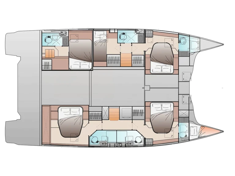 Wynajem Katamaran Fountaine Pajot z patentem 