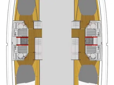 Wynajem Katamaran Fountaine Pajot z patentem 