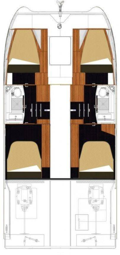 Wynajem Motorówka Fountaine Pajot z patentem 
