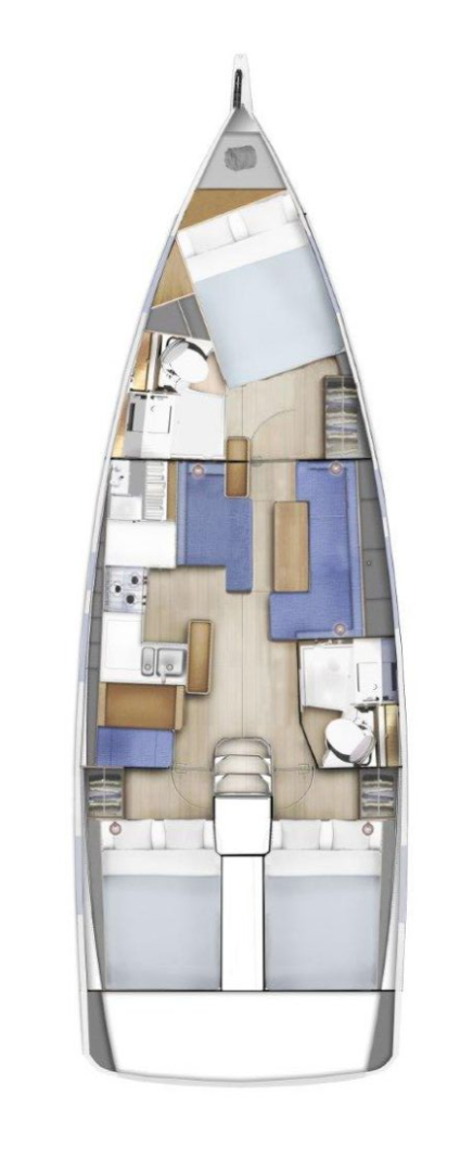 Wynajem Żaglowiec w Rhodes (City) - Jeanneau Sun Odyssey 410